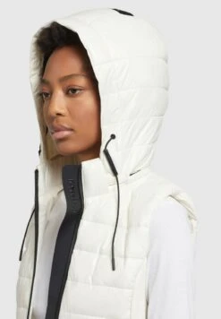 Khujo FABIA SHINY - Weste - Weiß -Khujo Verkaufsgeschäft 2abe0d02b2b74109a78dd62426f84ef7