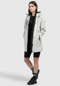 Khujo IZAF - Regenjacke / Wasserabweisende Jacke - Hellgrau -Khujo Verkaufsgeschäft 51f9de3bbcc94edbb2c91f75ff382d33