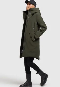 Khujo CHARLYN - Wintermantel - Dunkelgrün -Khujo Verkaufsgeschäft 88248d6227834fb8a1b643cbab8d040c