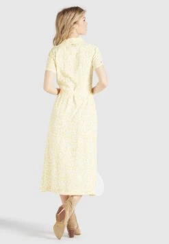 Khujo GOYA - Blusenkleid - Gelb-weiß Geblümt -Khujo Verkaufsgeschäft 940f2d1b8487423b82d6249f1e56844d