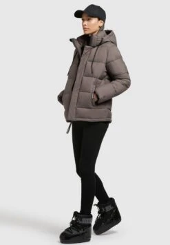 Khujo EVONA MATT - Winterjacke - Taupe -Khujo Verkaufsgeschäft 982b3d612a7b435fb639e5a68044fb16