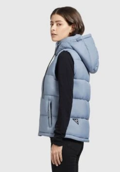 Khujo EDEN MATT - Weste - Hellblau -Khujo Verkaufsgeschäft 9e3be07b8fcd4d86b1c498afeccdf35b