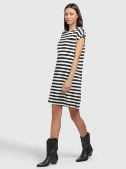 Khujo Damen Kleid - NISHA STRIPES -Khujo Verkaufsgeschäft Damen Kleid NISHA STRIPES pdstandard 624972 0001 modelfront 3