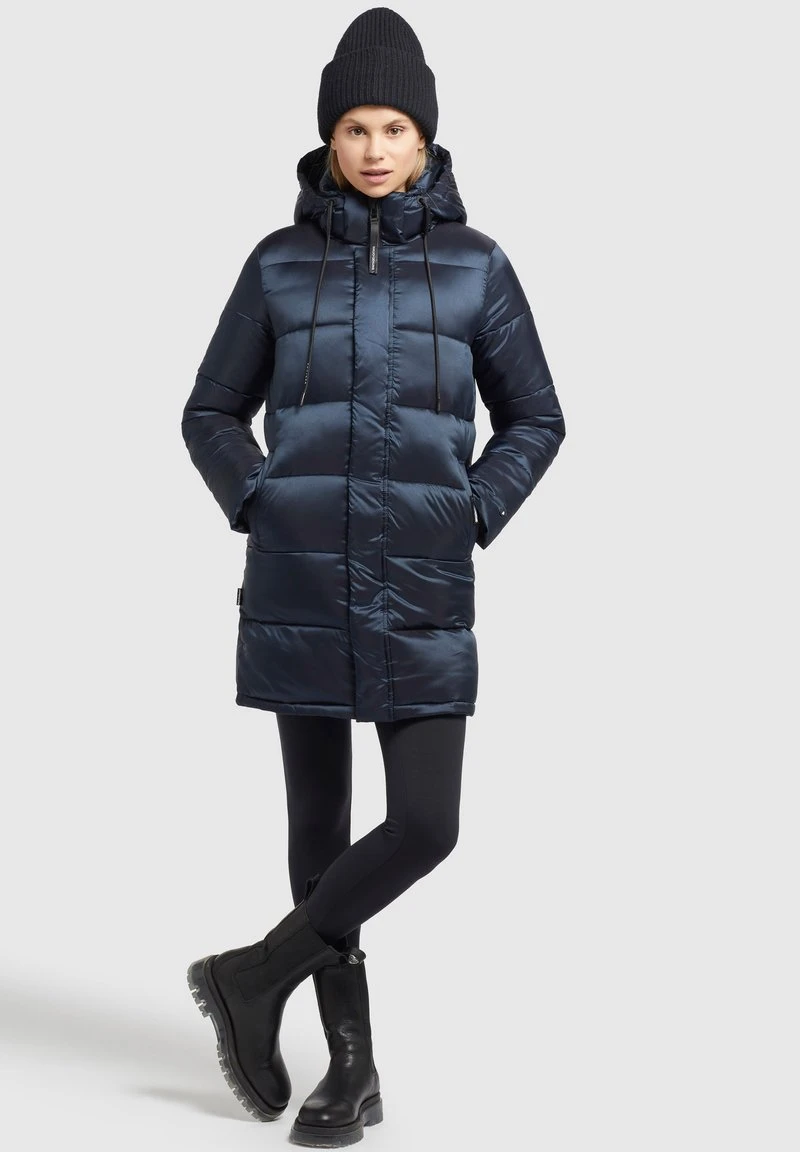 Khujo WORD SATIN - Wintermantel - Dunkelblau 2 Khujo WORD SATIN - Wintermantel - Dunkelblau – Bild 2