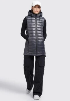 Khujo BECCA SHINY - Weste - Grau -Khujo Verkaufsgeschäft d06e3f2e9cba4de8b1fe9e80d8e38dca