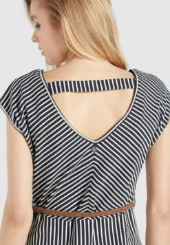 Khujo LEIFA - Freizeitkleid - Dunkelblau-weiß Gestreift -Khujo Verkaufsgeschäft d9578bcc901d476fbd35311a786ffd2c