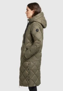 Khujo LENNJA - Wintermantel - Khaki -Khujo Verkaufsgeschäft e1d04f36d4af4c2fb653e9d0f8fb1df9