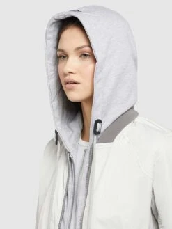 Khujo Blouson "Persee" In Weiß/ Grau -Khujo Verkaufsgeschäft khujo blouson persee in weiss grau 5