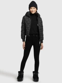 Khujo Steppjacke "Adore" In Schwarz -Khujo Verkaufsgeschäft khujo steppjacke adore in schwarz 4