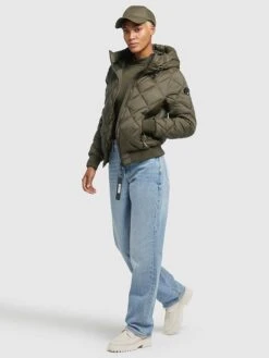 Khujo Steppjacke "Sarabi" In Khaki -Khujo Verkaufsgeschäft khujo steppjacke sarabi in khaki 4