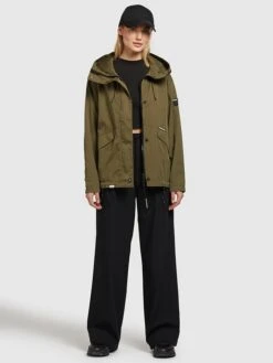 Khujo Übergangsjacke "Frips" In Oliv -Khujo Verkaufsgeschäft khujo ubergangsjacke frips in oliv 4