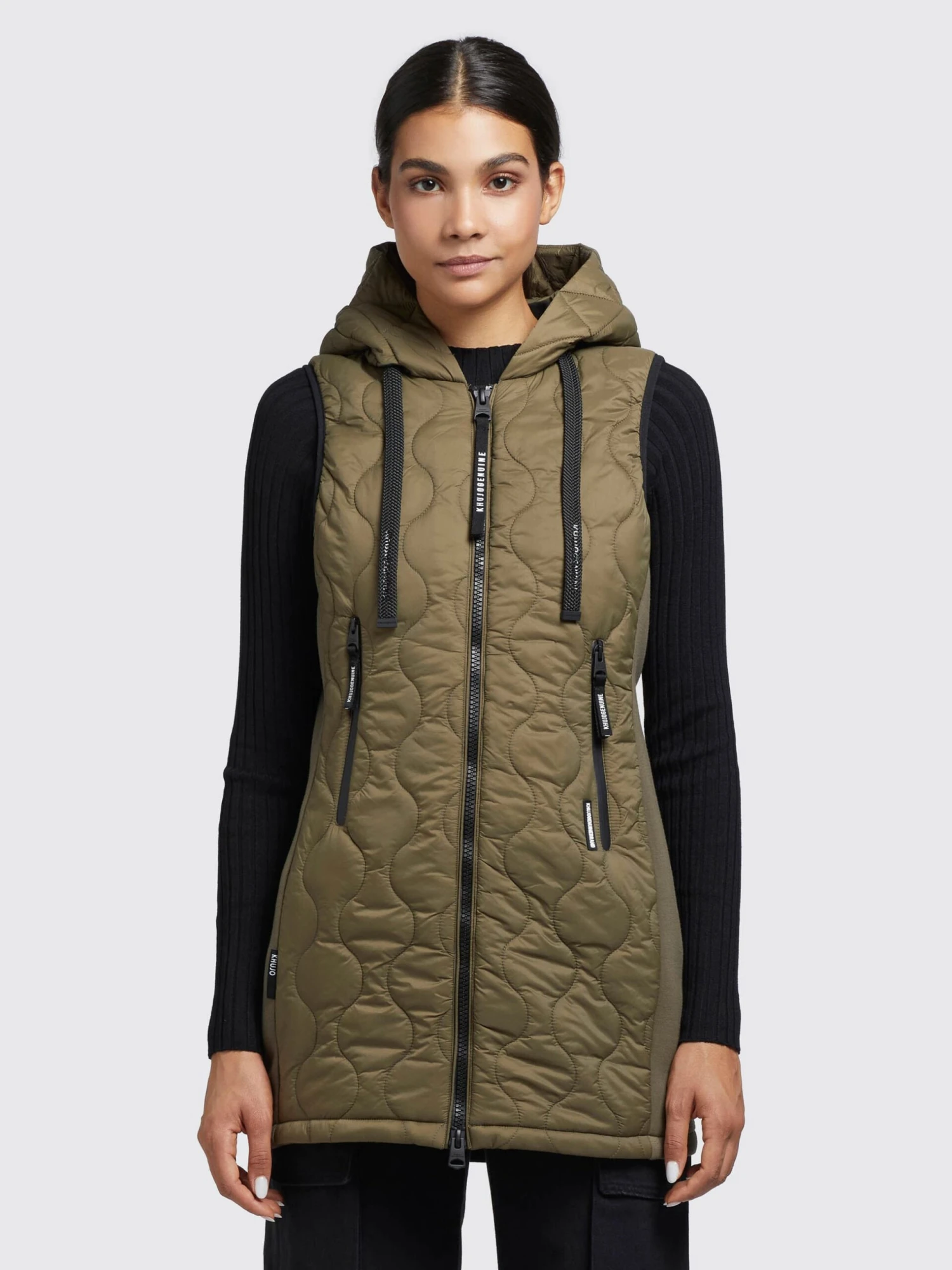 Khujo Weste MALIN In Olivgrün 4 Khujo Weste MALIN In Olivgrün - Image 4