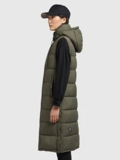 Khujo Weste TOURIN MATT In Khaki Grün -Khujo Verkaufsgeschäft khujo weste tourin matt in khaki grun 2