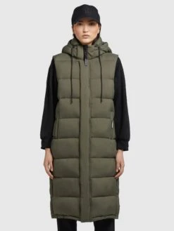 Khujo Weste TOURIN MATT In Khaki Grün -Khujo Verkaufsgeschäft khujo weste tourin matt in khaki grun 3